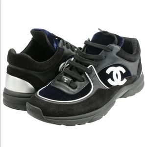 Chanel
Blue/Black Cc Race Runner Trainers Sneakers